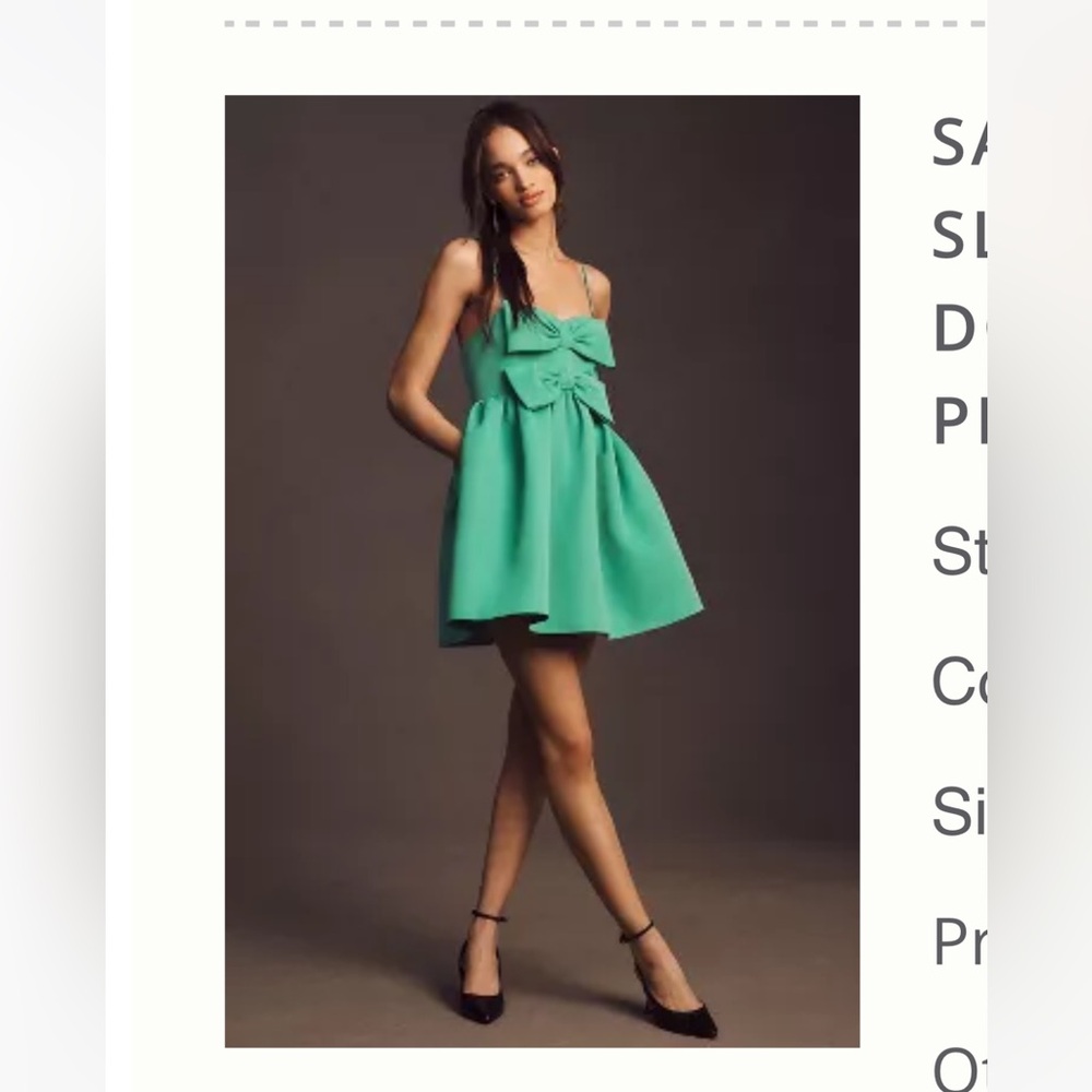 Sachin & Babi Sloane Taffeta Double-Bow Dress